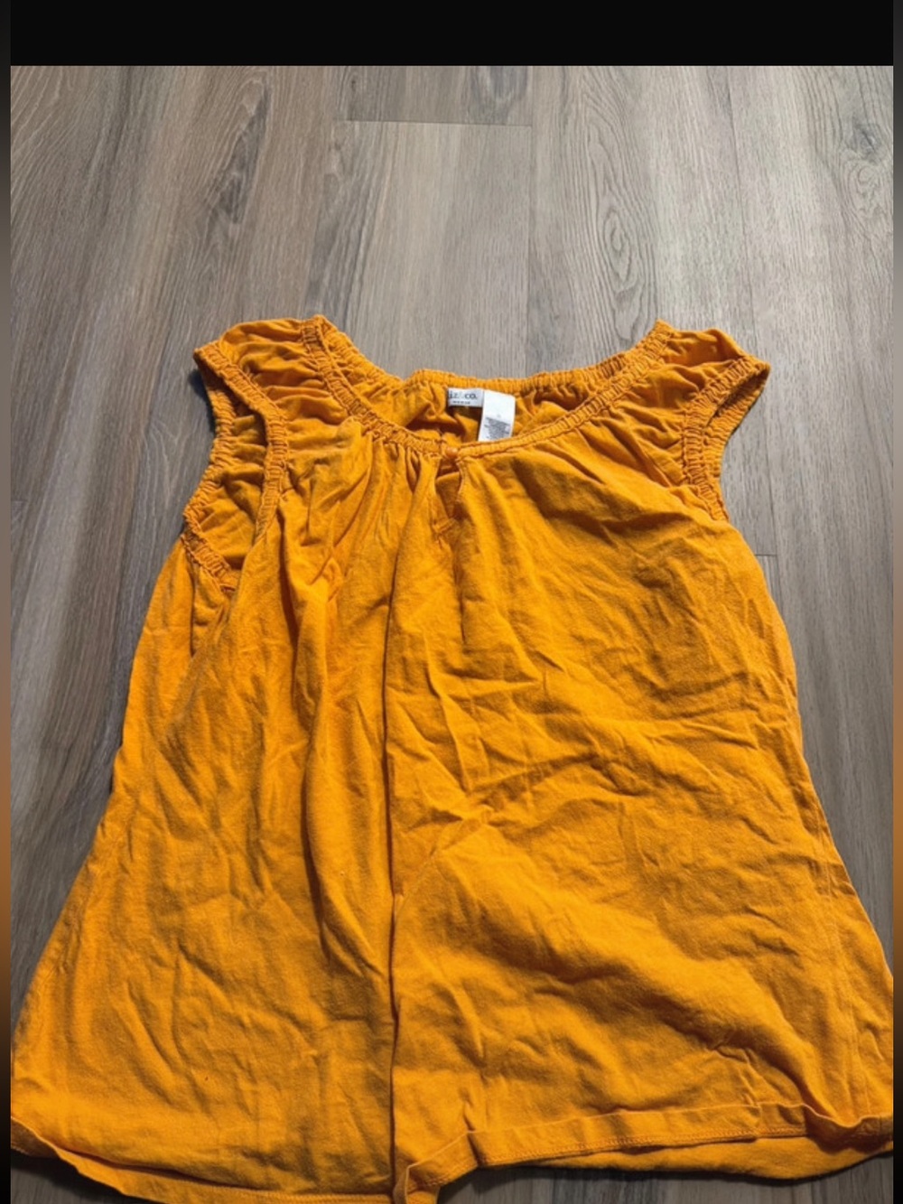 Women’s Mustard Yellow Sleeveless Cotton Top